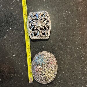 Floral and Filigree Belt Buckles